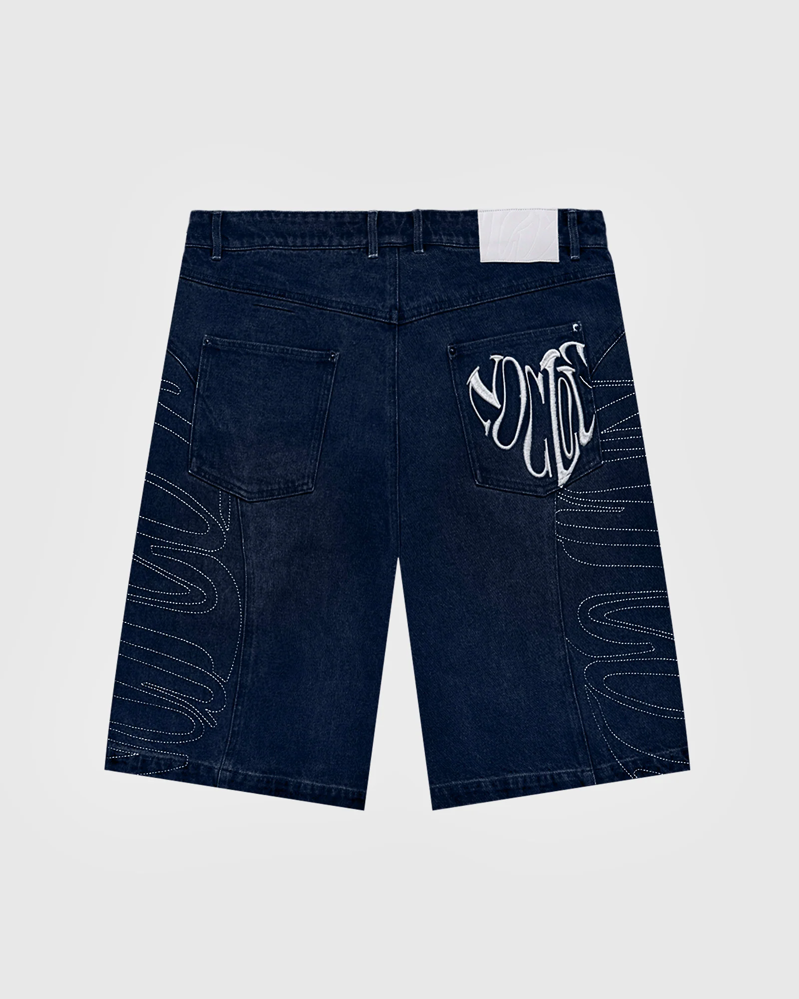 Raw Blue Link Jorts - Image 3